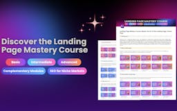 Landing Page Mastery Course media 1