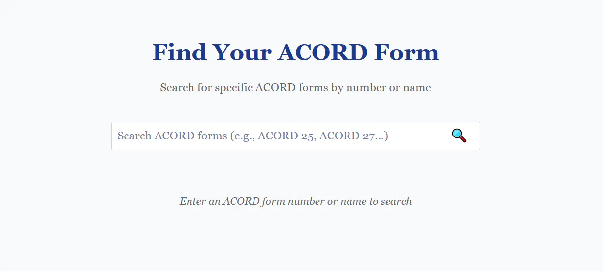 Acord Forms Library gallery image