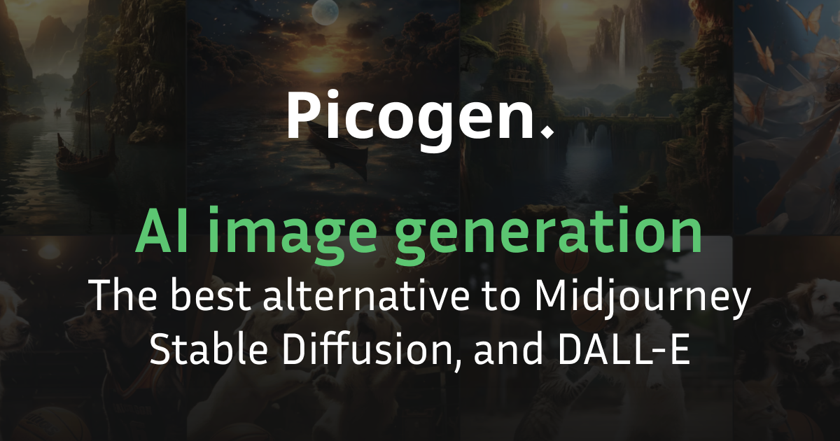 startuptile Picogen-New alternative to Midjourney Stable Diffusion & DALL-E