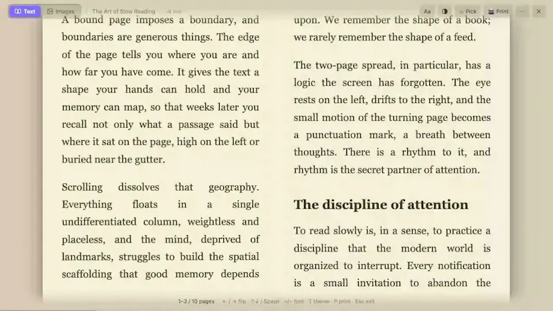 Open Book Reader screenshot 1 (video preview)