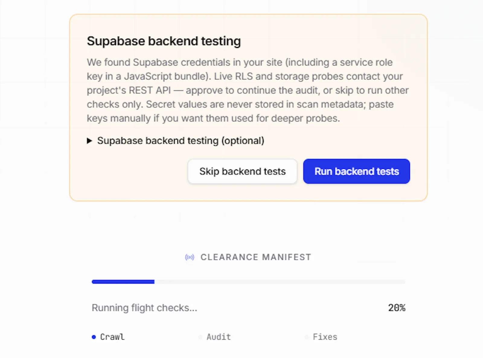 Launch Auditor screenshot 3