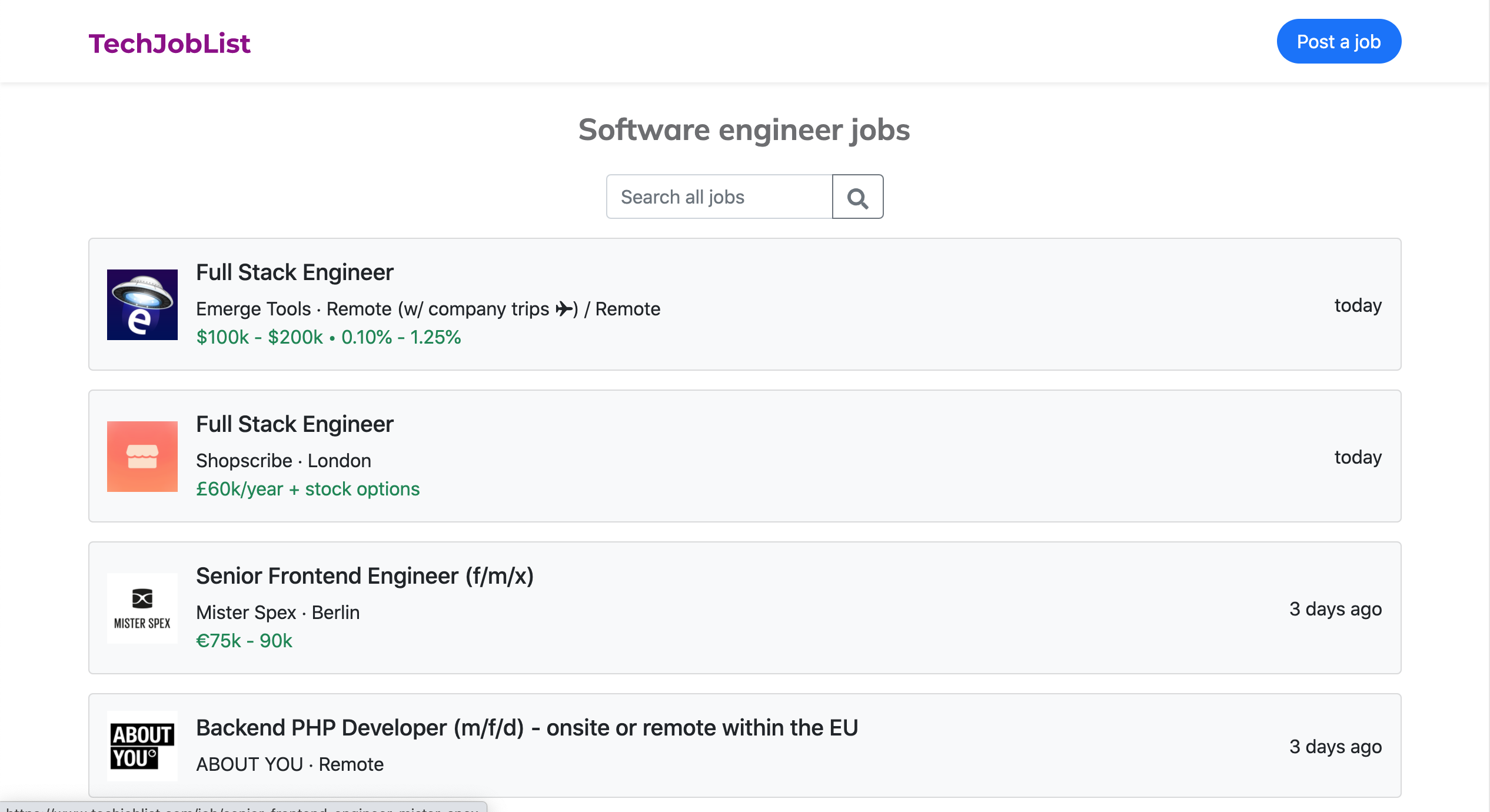 TechJobList gallery image