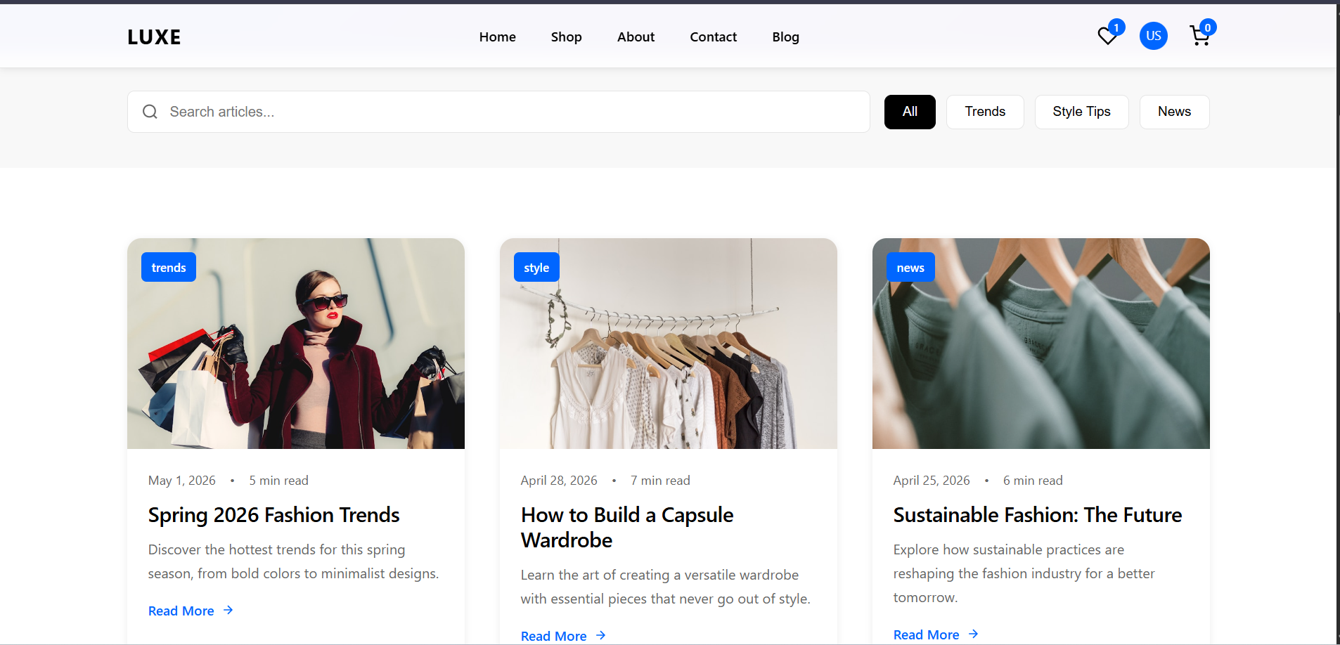 LUXE  | Full-Stack PHP Shopping System gallery image