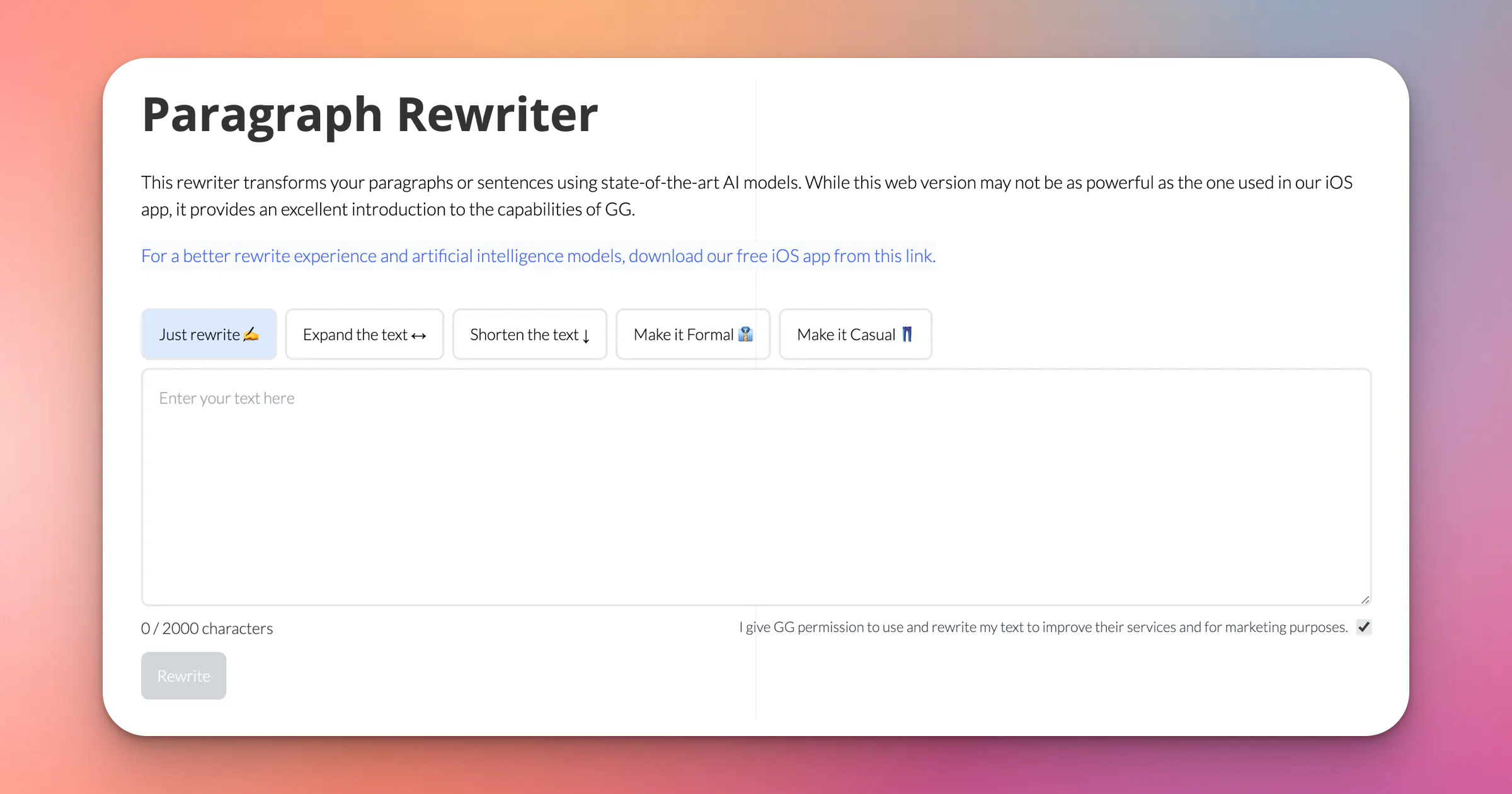GG Rewriter gallery image