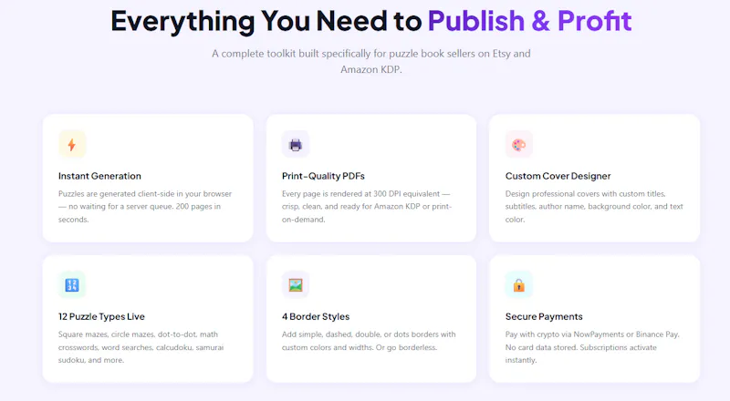 Puzzle Book Generator for Etsy & KDP screenshot 2