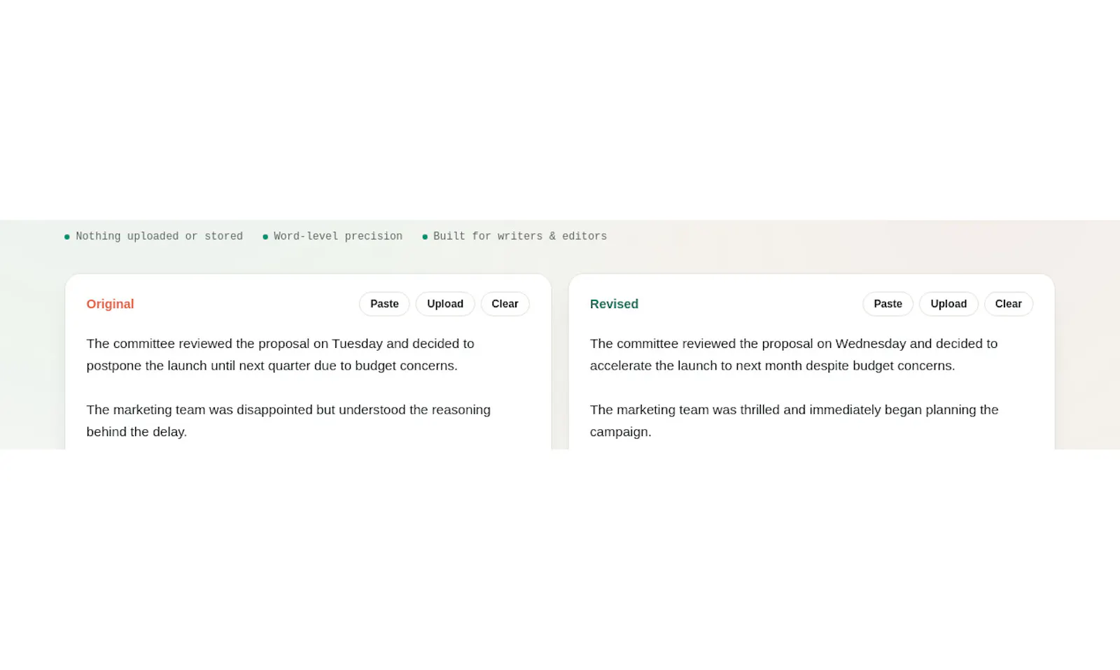 Draft Diff & Revision Checker screenshot 5