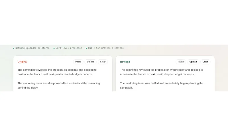 Draft Diff & Revision Checker screenshot 5