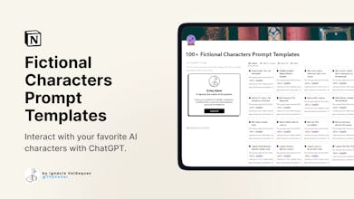 100+ Fictional Characters Prompts gallery image