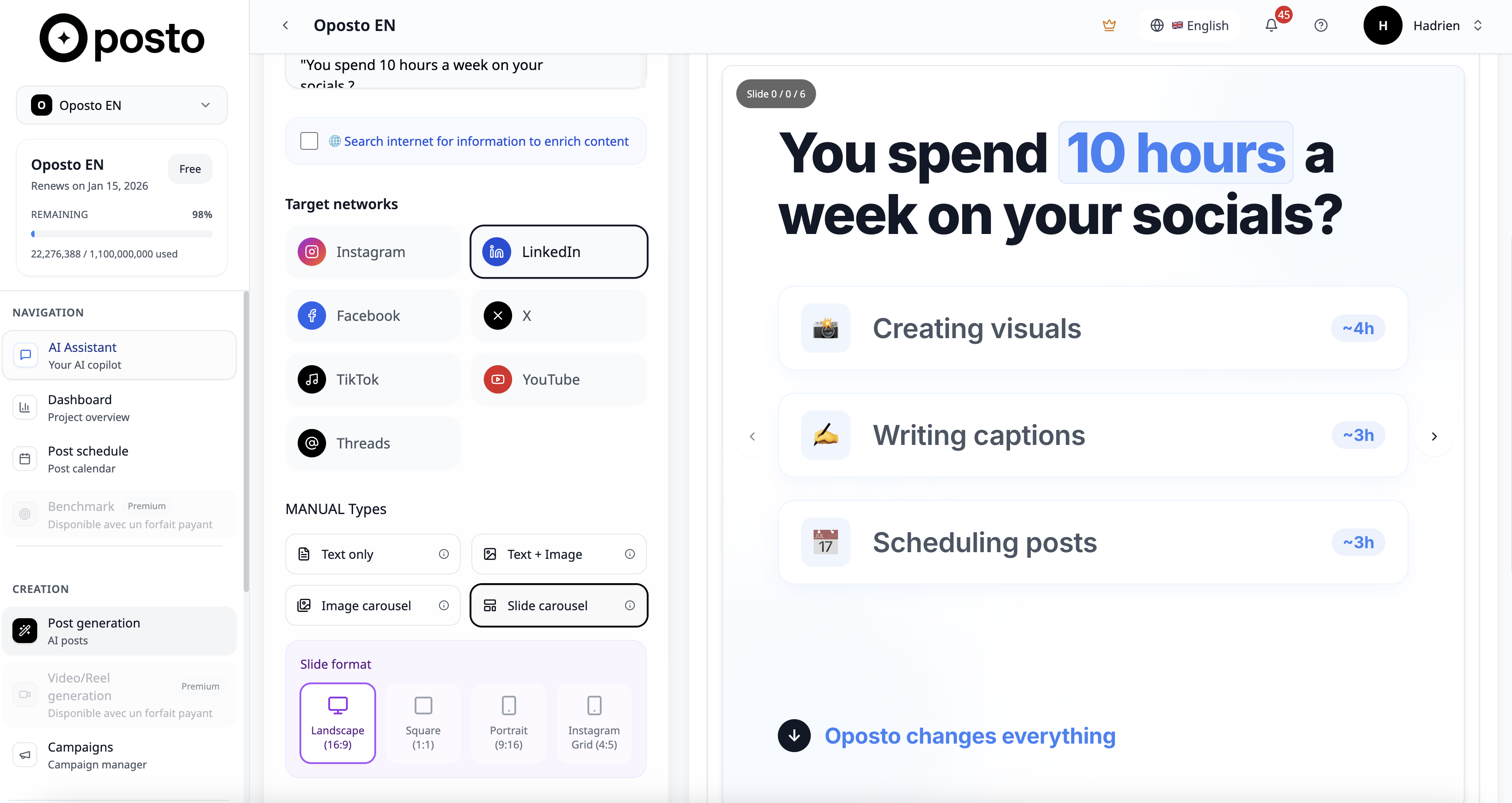 Oposto - Screenshot 4 showing product features and functionality