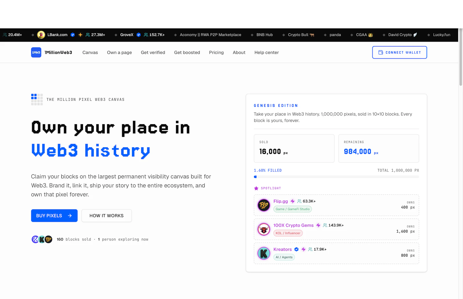 1MillionWeb3 screenshot 5
