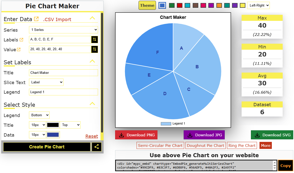 Pie Chart Maker gallery image