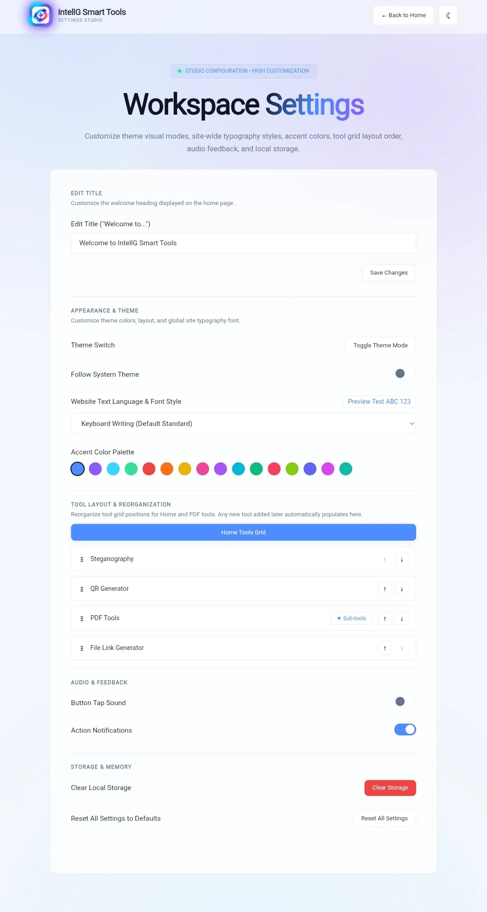 IntellG Smart Tools screenshot 1