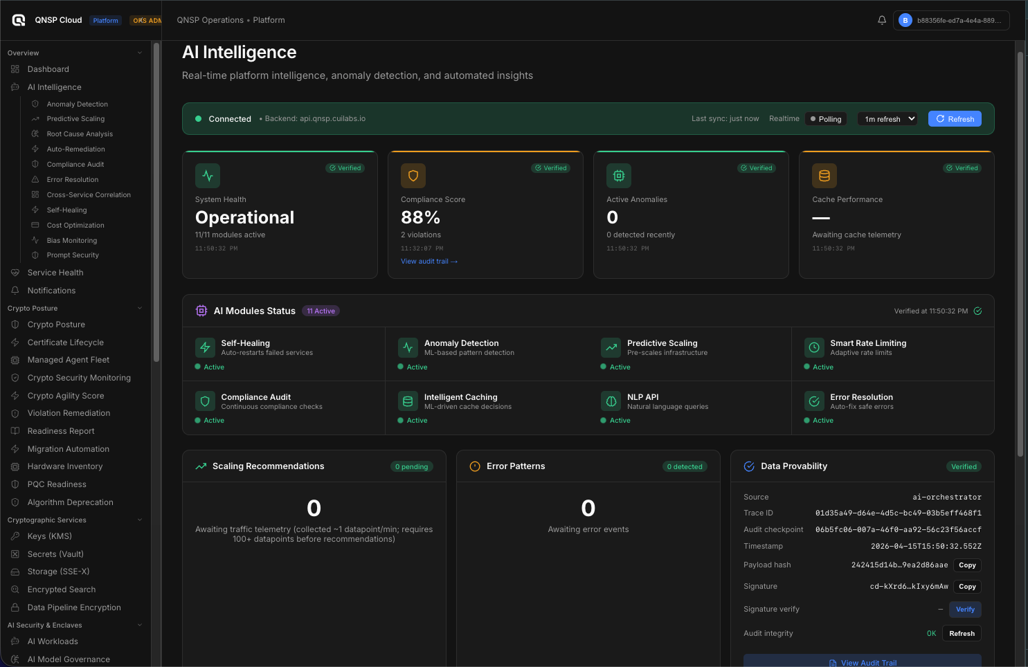 QNSP — Quantum-Native Security Platform gallery image