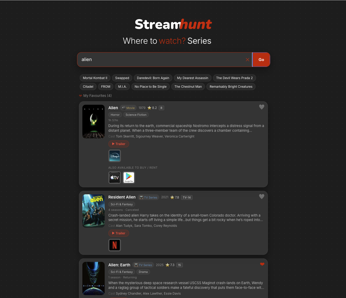 Streamhunt gallery image