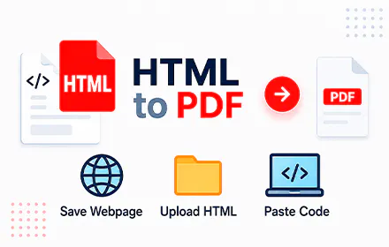 HTML to PDF Converter: Upload Paste Code gallery image