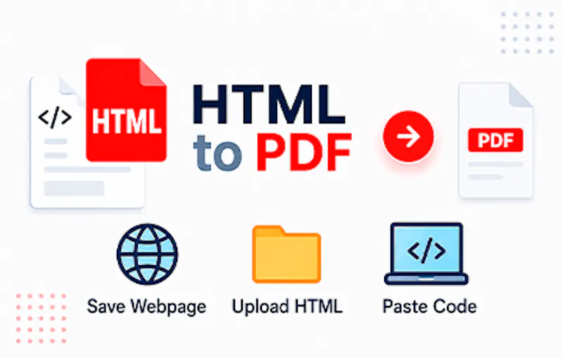 HTML to PDF Converter: Upload Paste Code screenshot 1