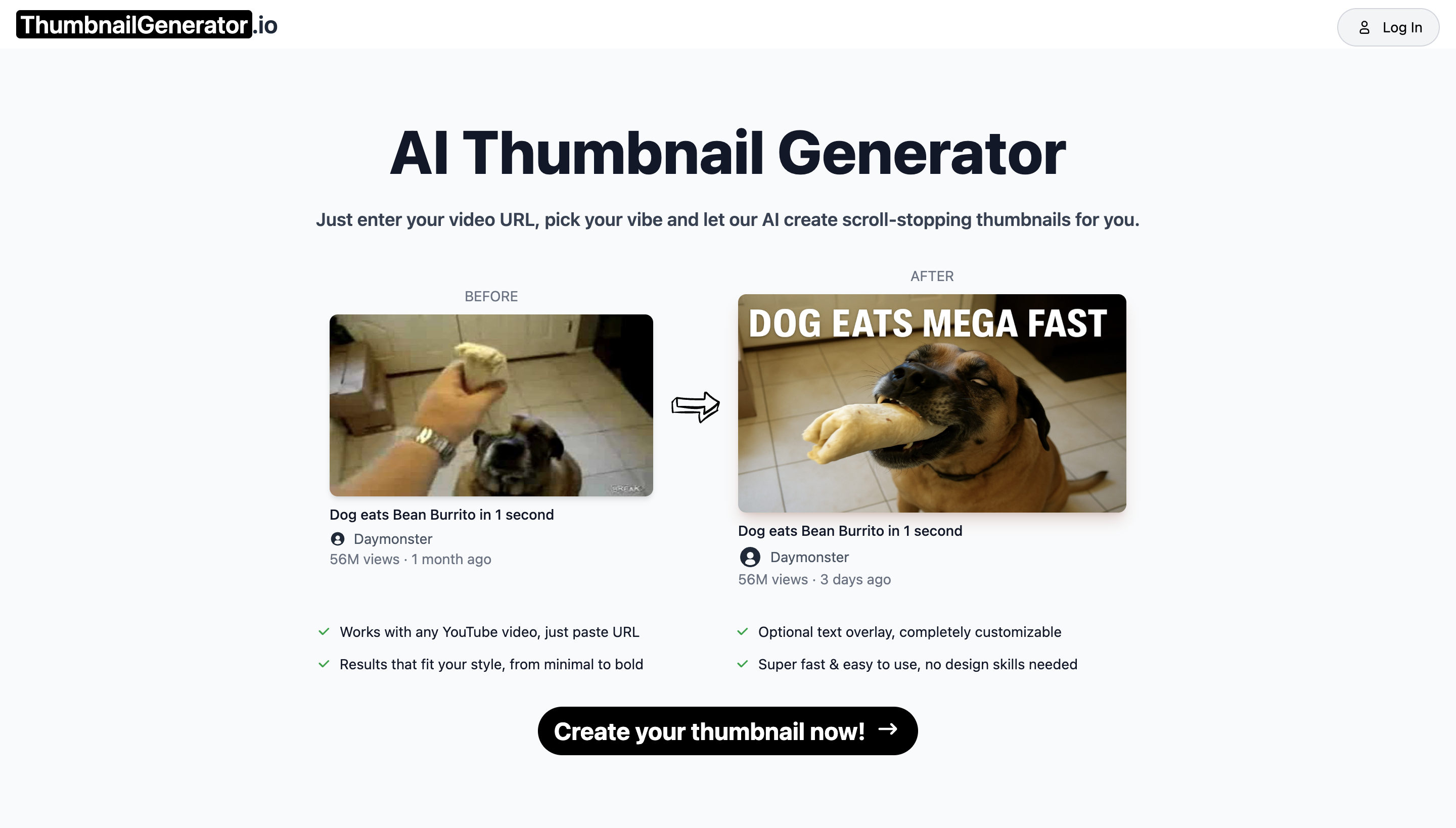 Generate AI Thumbnails for Youtube media 1