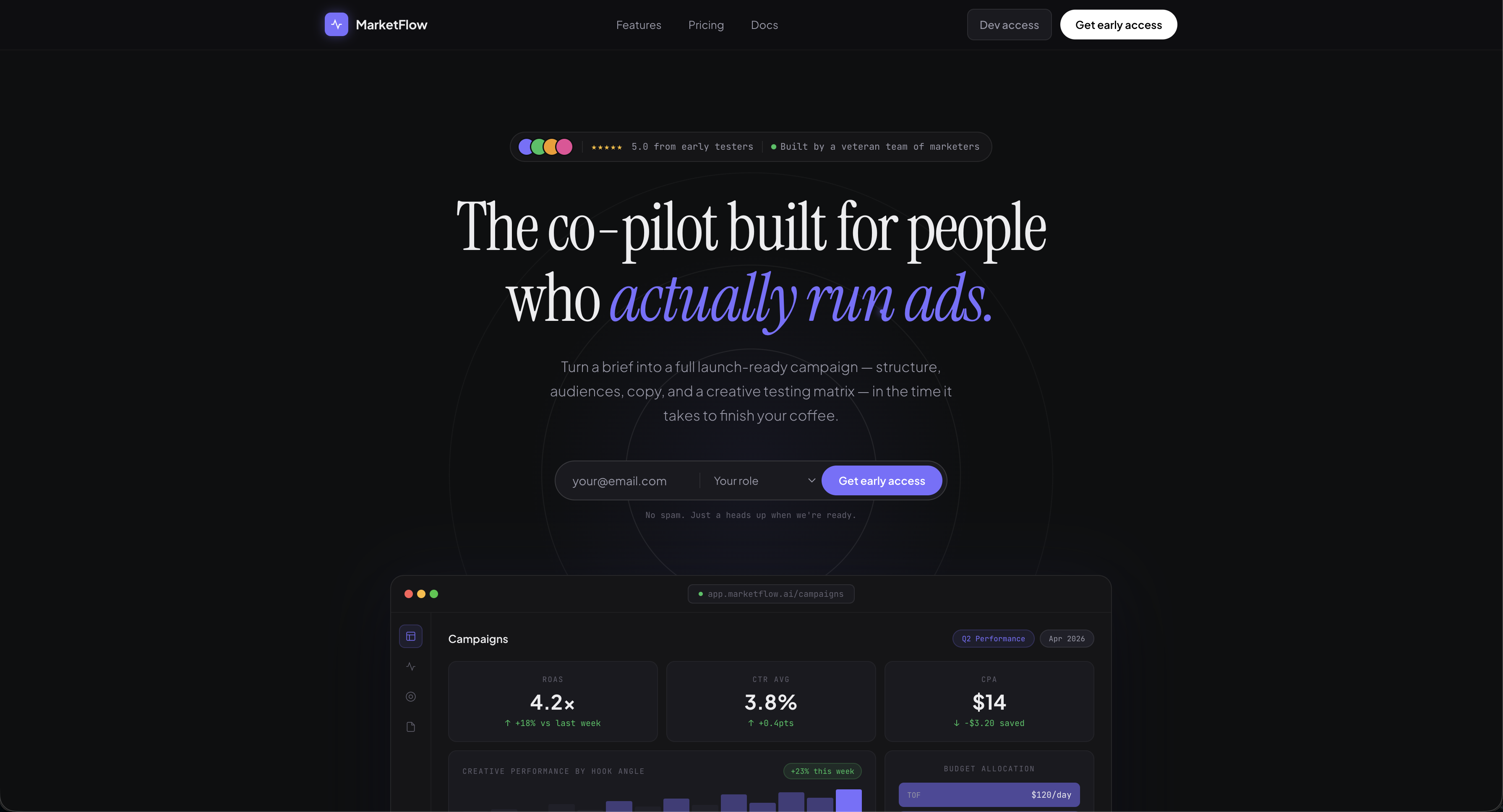 MarketFlow — AI Campaign Co-pilot gallery image