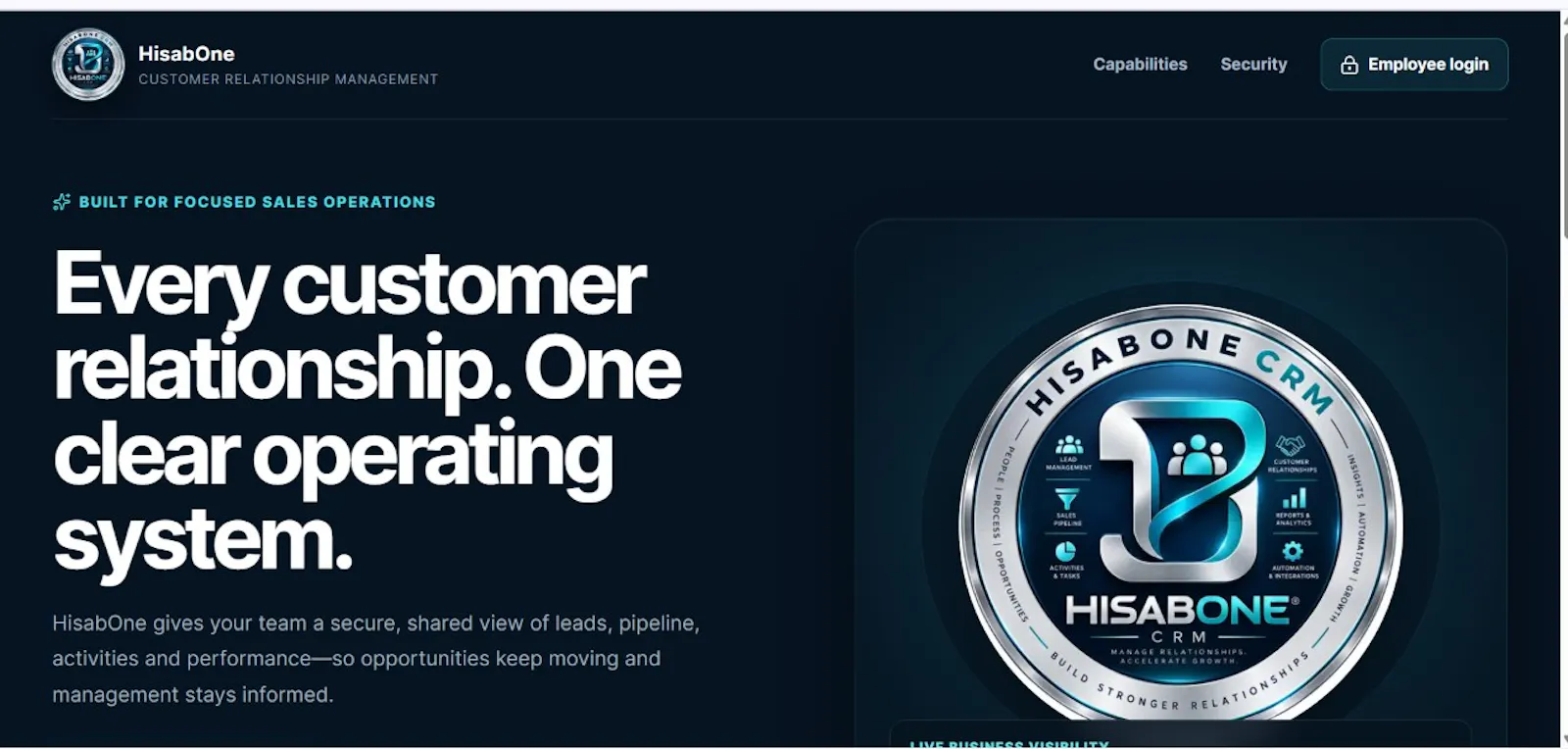HisabOne CRM screenshot 1
