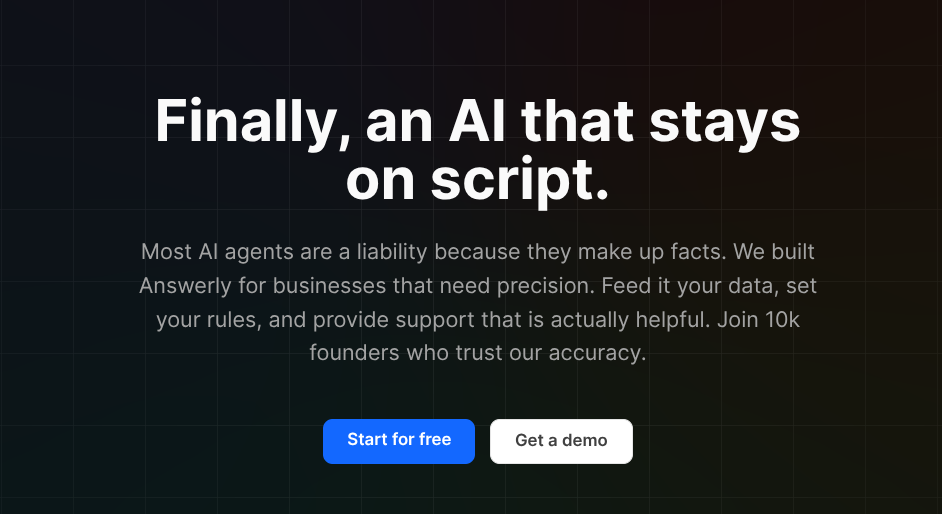Answerly - Main product screenshot demonstrating key features and user interface