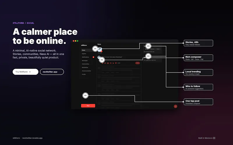 Stillform - Share thoughts to the world screenshot 2
