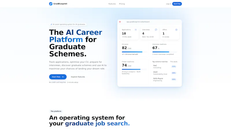 GradBlueprint screenshot 1