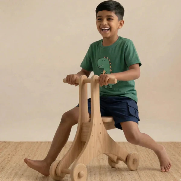 2-in-1 Walker Cum Cycle — Wooden Cycle logo