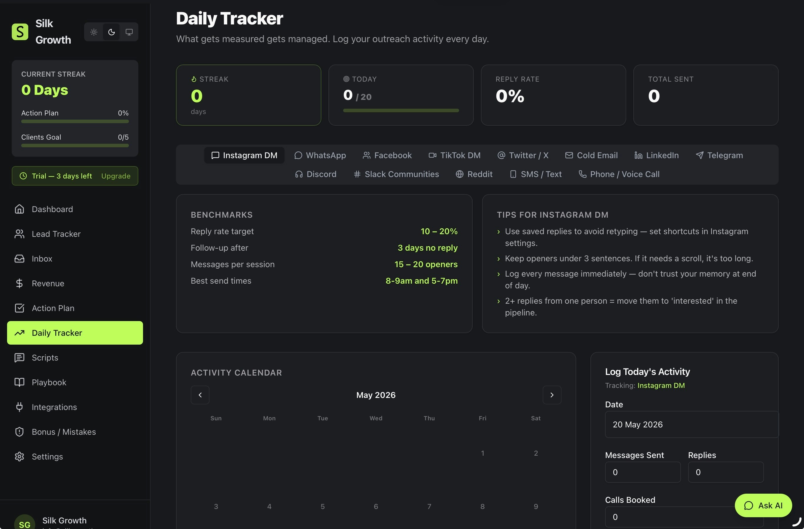 Silk Growth — The CRM for outreach gallery image