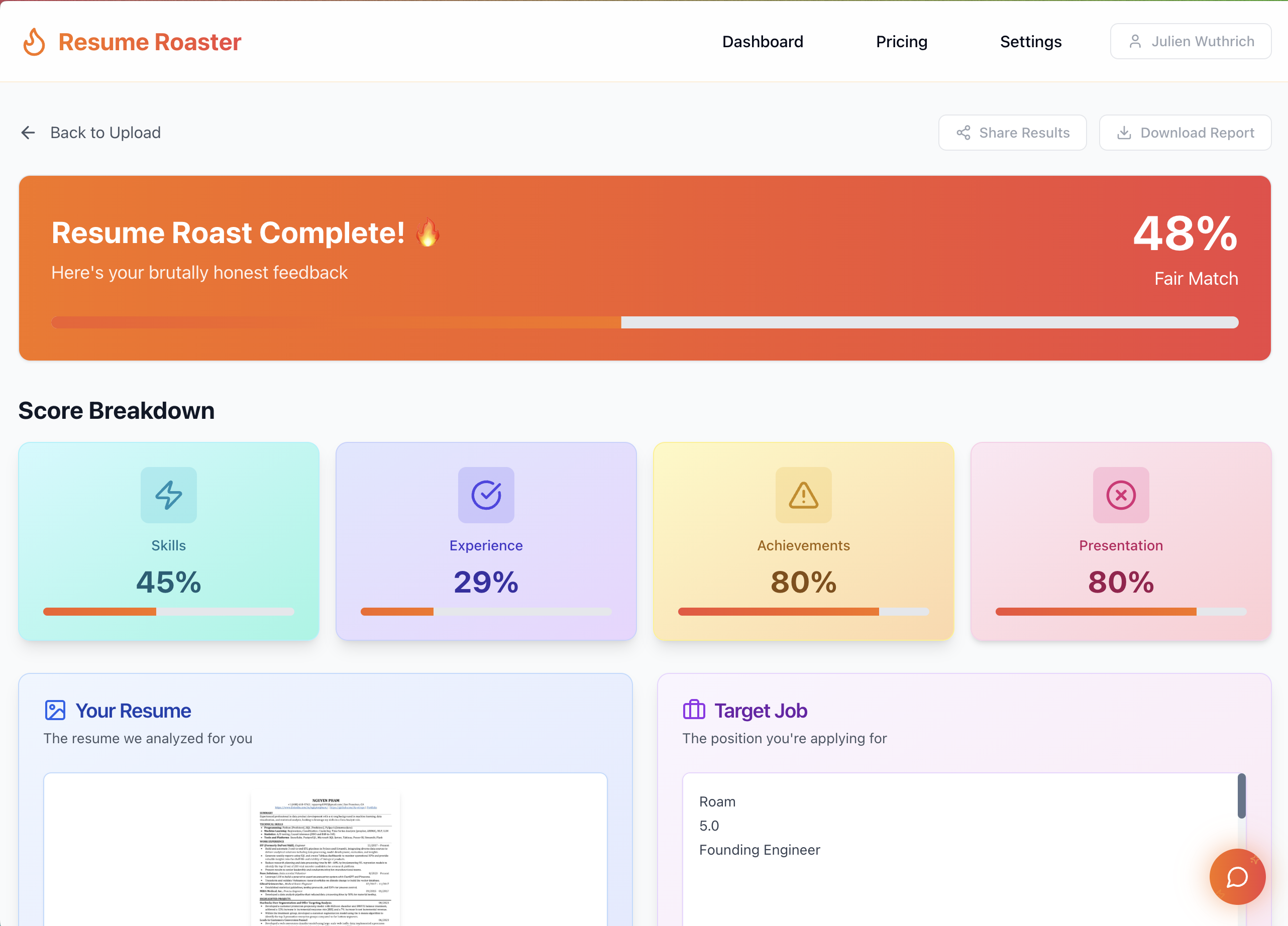 Resume Roaster gallery image