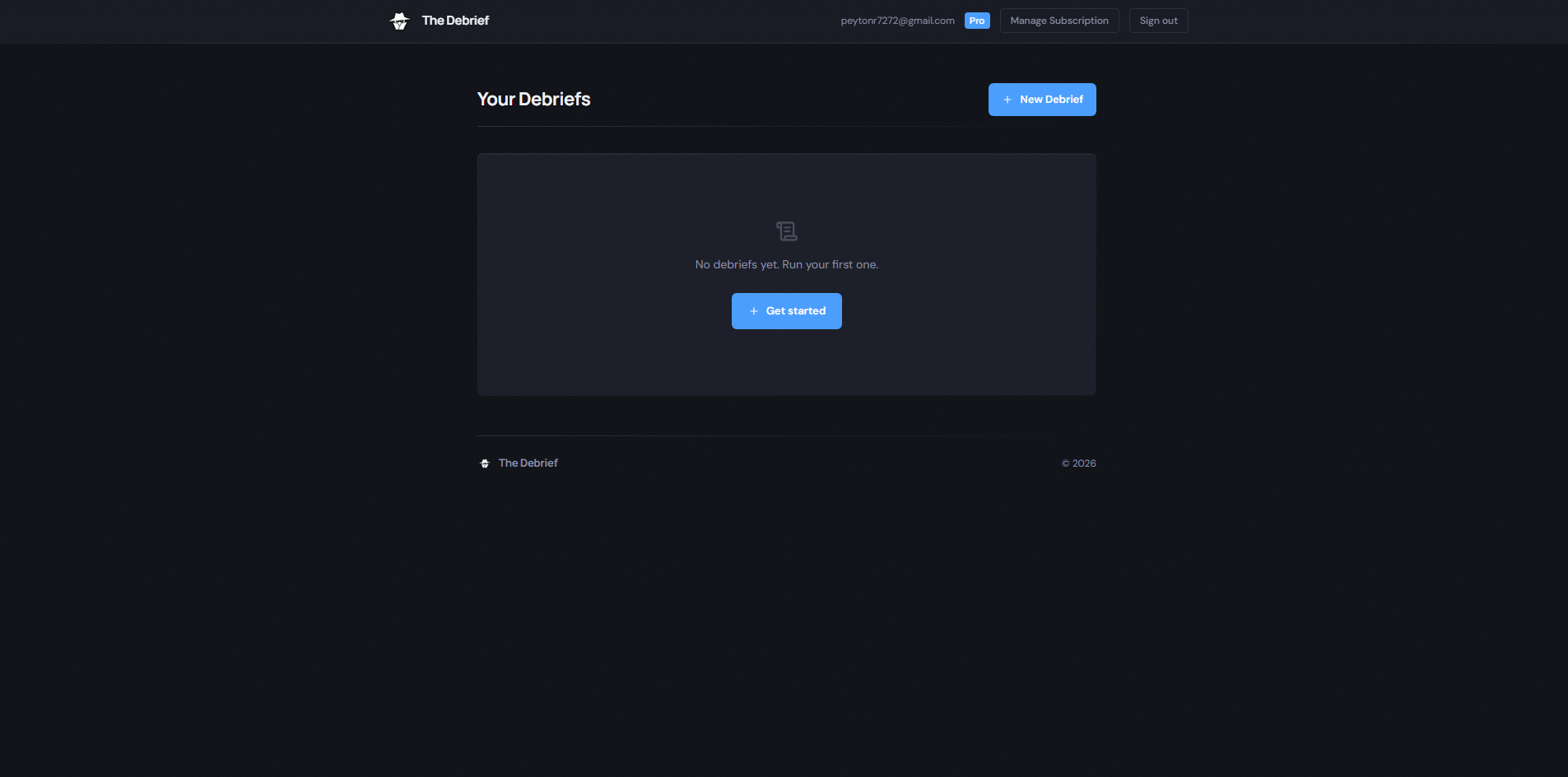 The Debrief gallery image