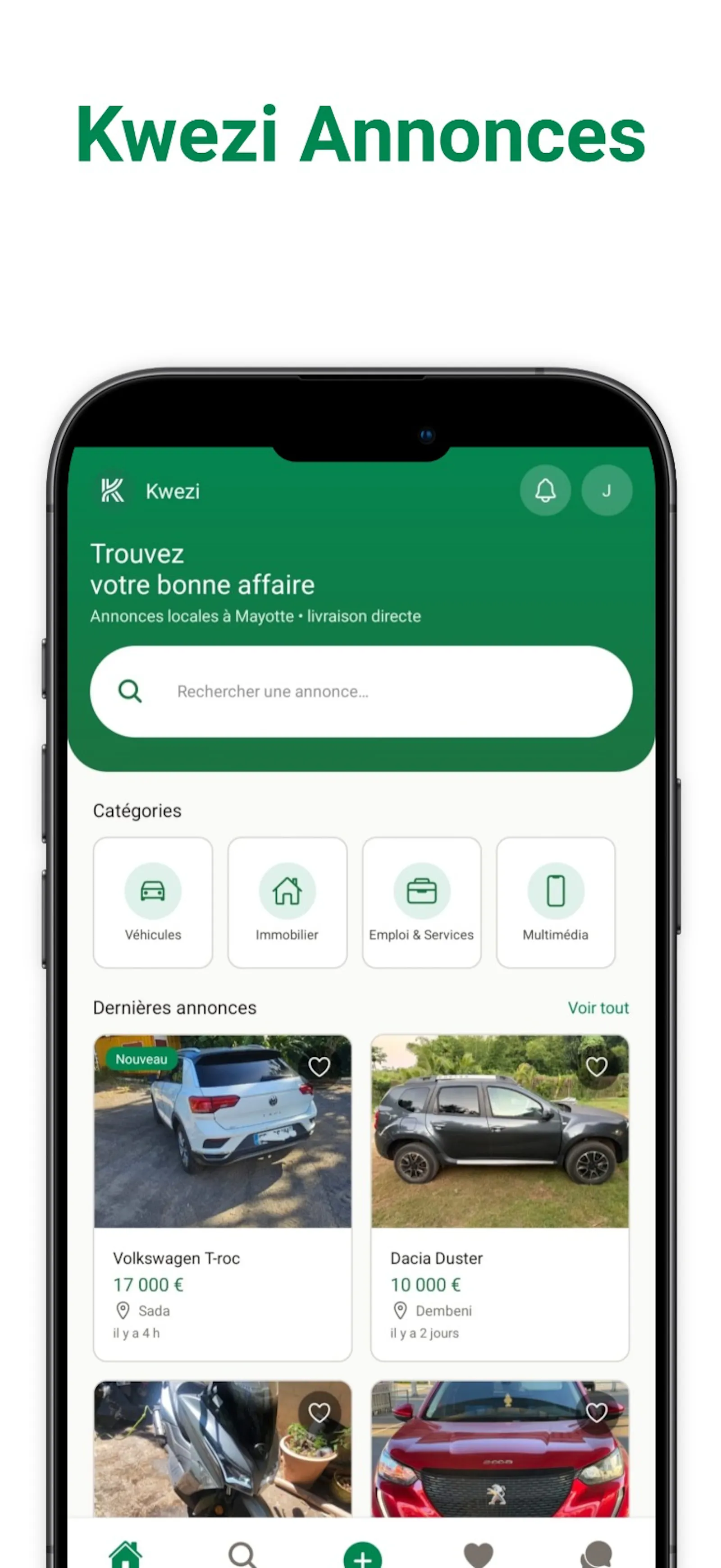 Kwezi-annonces.fr launch for Mayotte screenshot 3