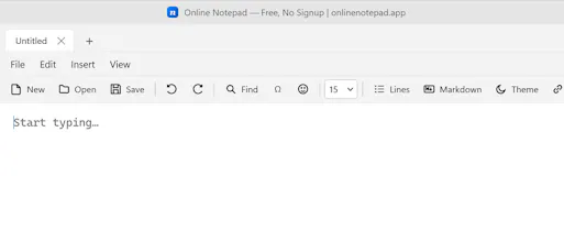 onlinenotepad.app gallery image