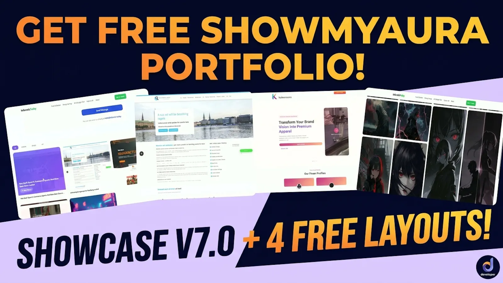 ShowMyAura – Free Portfolio Plugin screenshot 1