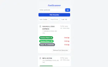 FuelScanner Chrome Extension gallery image