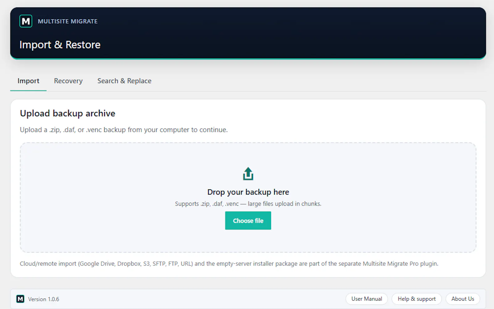 Multisite Migrate screenshot 4
