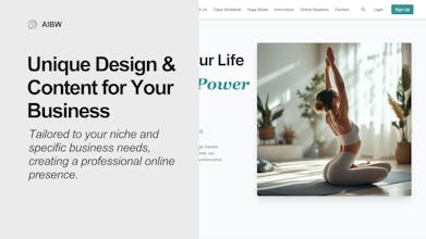 AI Builds Websites: Unique and Your Way! gallery image
