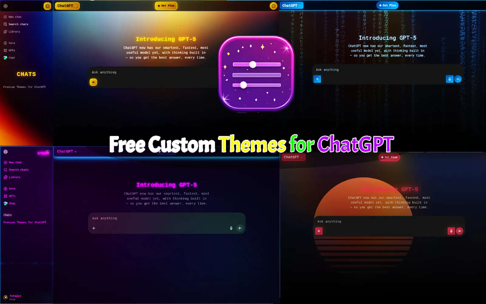 ChatGPT Custom Premium Themes & UI Tools screenshot 2