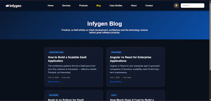Infygen screenshot 1