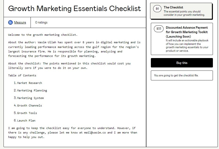 Lista de verificación esencial de marketing de crecimiento media 2
