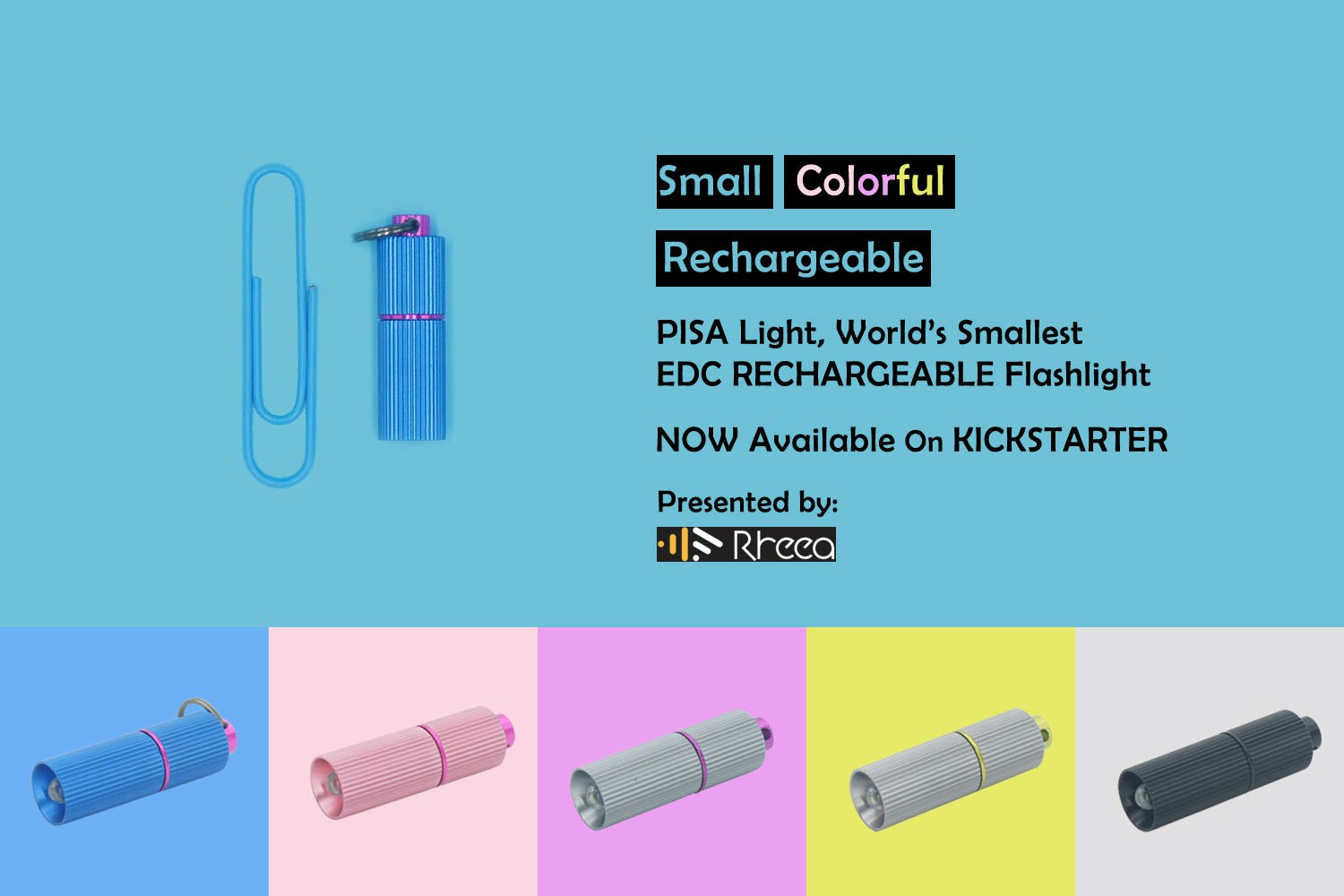 PISA Light｜World's Smallest RECHARGEABLE EDC Flashlight gallery image