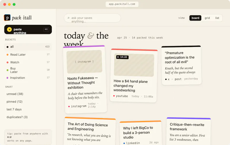 pack·itall screenshot 1