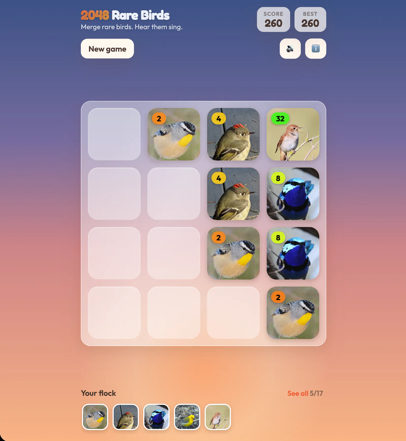 2048 Rare Birds screenshot 4