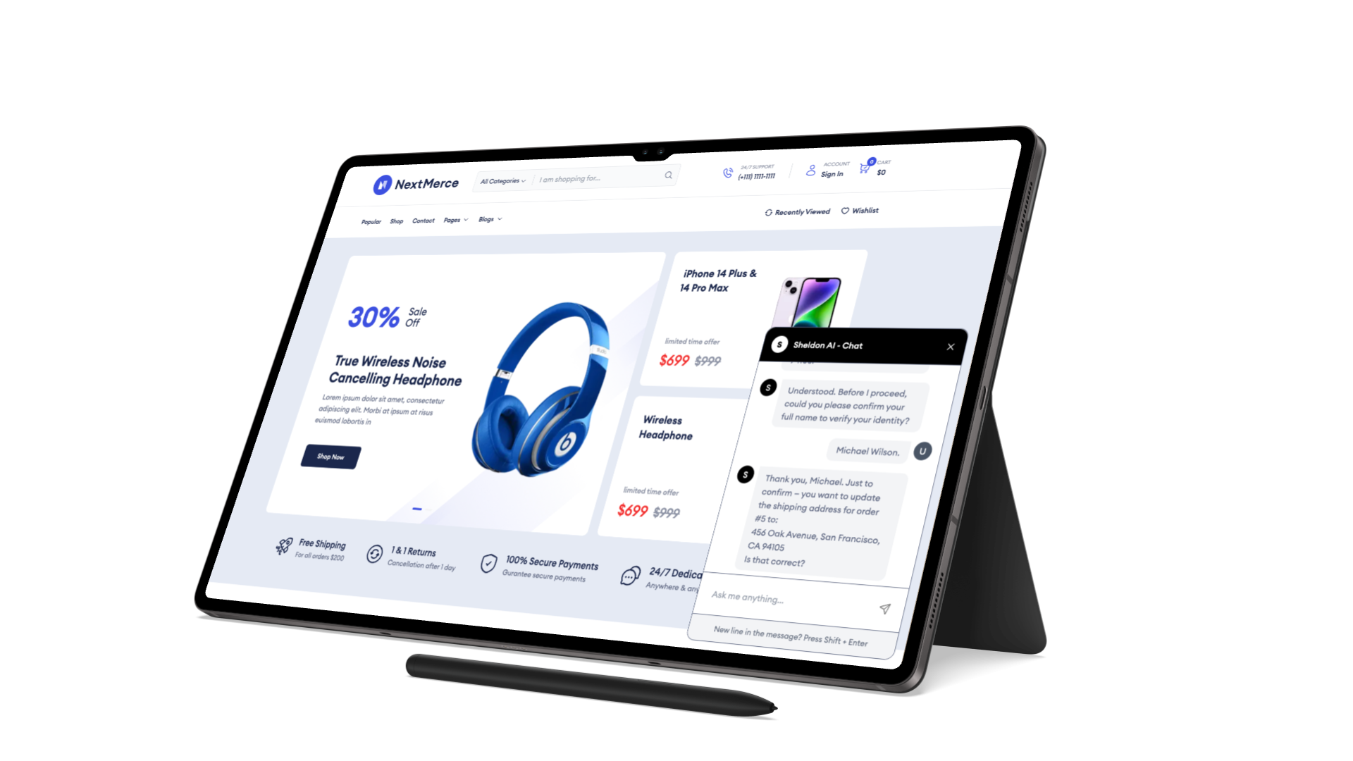 Sheldon Ai - Klantenservice AI -agent voor uw winkel media 3