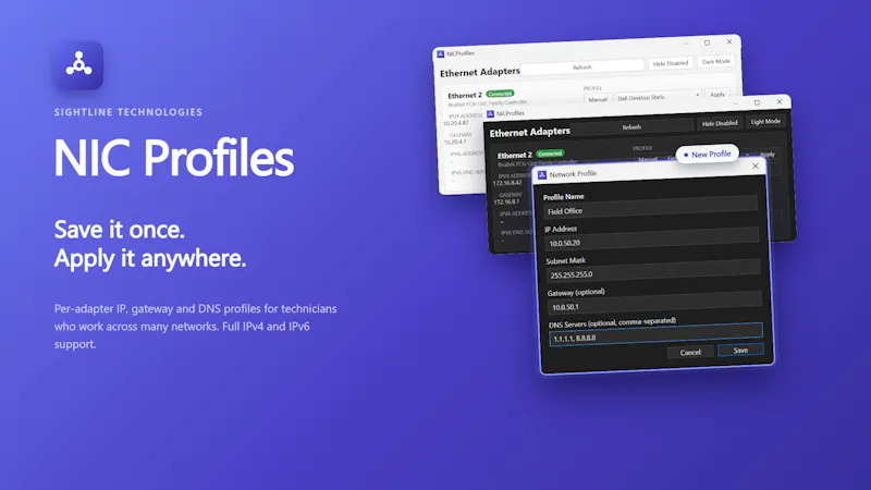 NIC Profiles launch screenshot 1