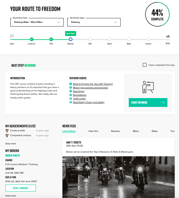 RideTo.com - Motosiklet dersleri için İngiltere'nin 1 numaralı pazarı medya 2