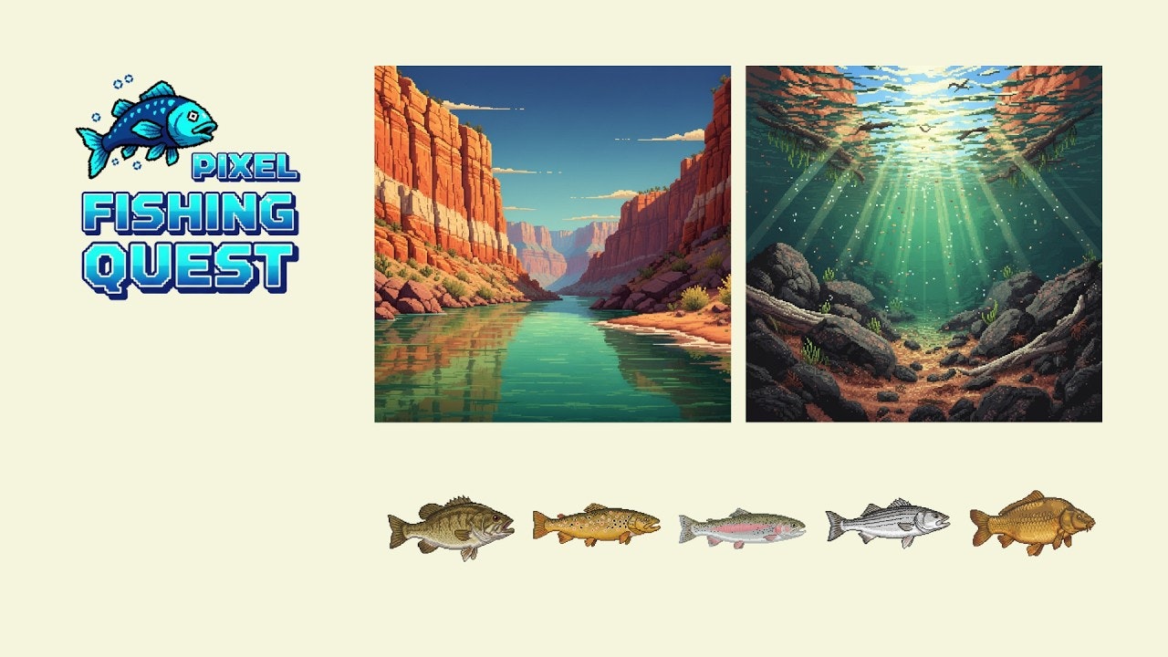 Pixel Fishing Quest - A Free Mobile Game gallery image