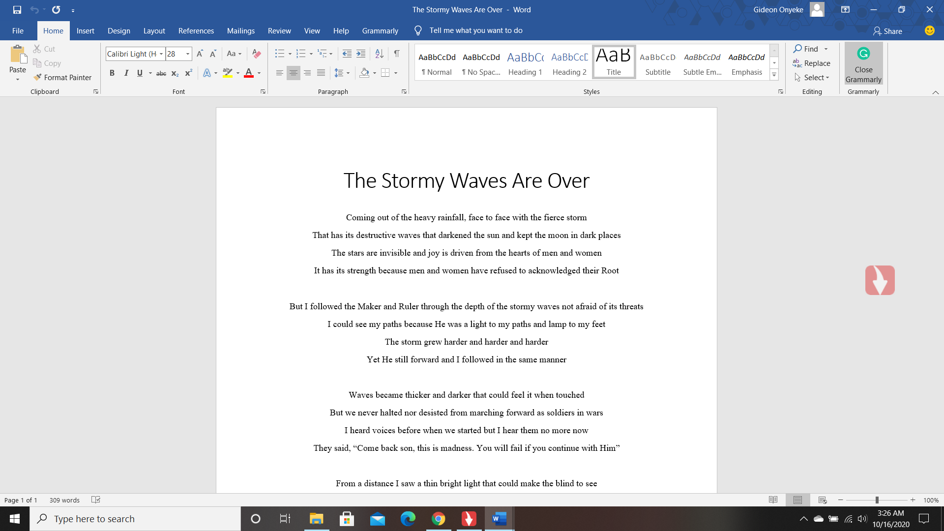 Need your desirable poem