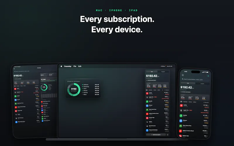 Duesday 2.0 for Mac, iPhone & iPad screenshot 6