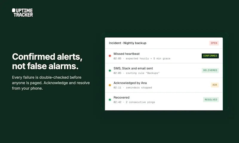Uptime Tracker screenshot 2
