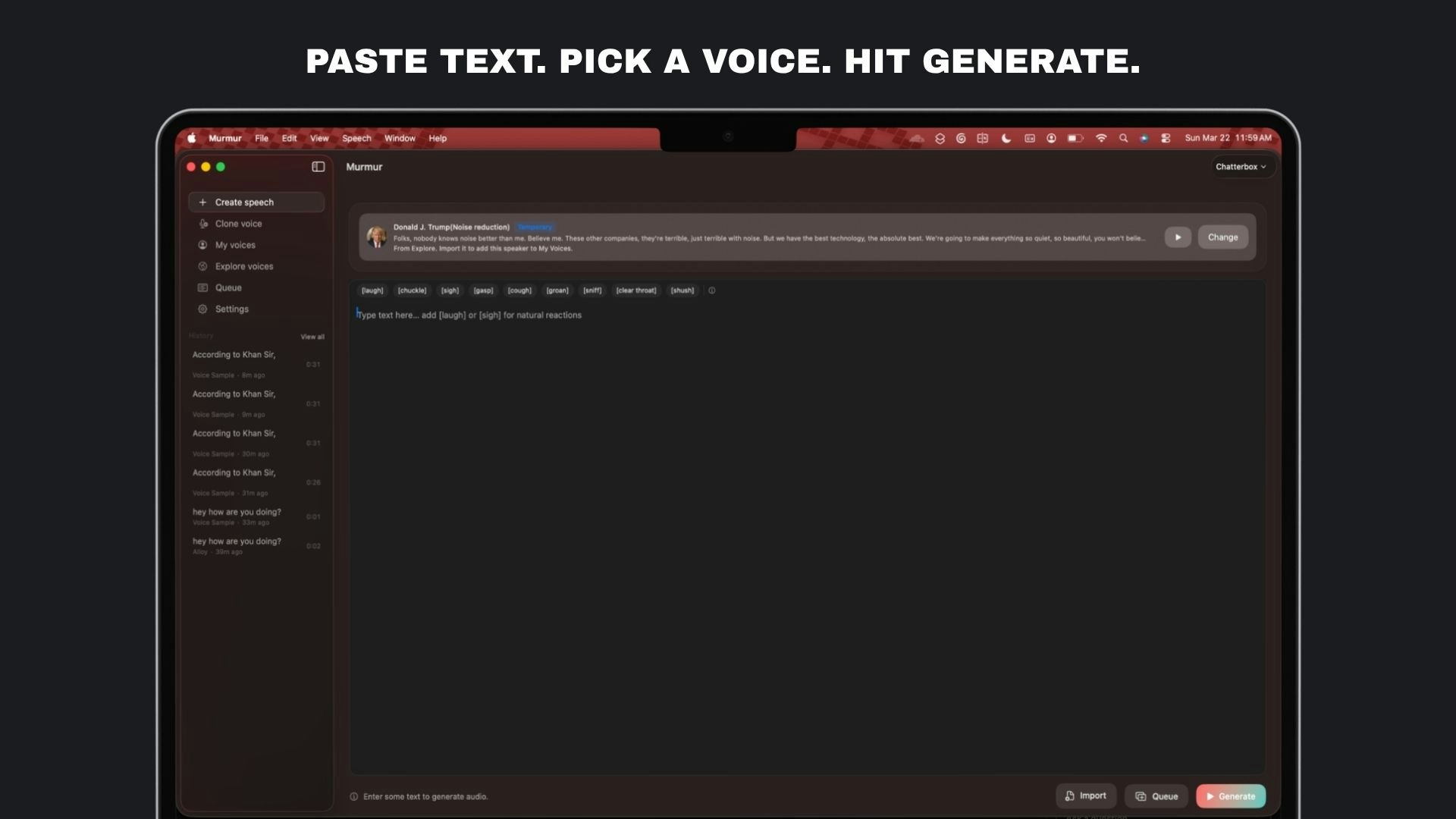 Murmur - Local AI Voice Studio for Mac gallery image